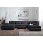 Lisa design - vermont - canapé panoramique d'angle droit - 7 places - xxl - noir Lisa design - vermont - canapé panoramique d'angle droit - 7 places - xxl - noir