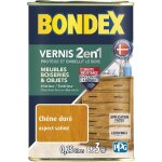 Bondex - vernis bois 2 en 1 prot�ge et embellit aspect satin� - 0, 25l couleur: chene dore