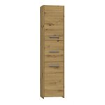 Topeshop - verona armoire colonne de salle de bains dimensions : 170x40x30 meuble colonne de rangement ...