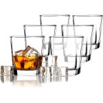 Verre pour boissons, lot de 6 verres, 250 ml, verres  jus, verres  eau robustes, verres  whisky, verres ...