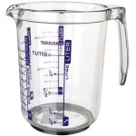 Verre doseur 1l en plastique de haute qualit� fackelmann