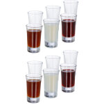 Verres � liqueur, lot de 96, verres � shots, 2 cl, verres � digestif, expresso, schnaps, shooters, transparent ...