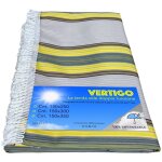 Vertigo rideau de soleil ext�rieur balcon jardin jaune et brun verd�tre et hydrofuge cm. 150 x 250