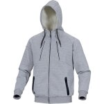 Veste sweat molleton gris clair t3xl - delta plus - anziogr3x