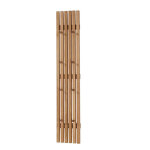 Pegane - vestiaire murale en chne massif huil - longueur 22 x hauteur 120 x profondeur 5 cm