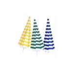 Vette - parasol rond en coton 200 cm - coloris blanc / bleu