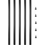 Balustres terrasse 66 x 1, 9cm 101 pcs, barres garde - corps alliage aluminium barreaux de securite carres ... Balustres terrasse 66 x 1, 9cm 101 pcs, barres garde - corps alliage aluminium barreaux de securite carres ...