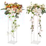 Vevor 2pcs support de fleurs de mariage 80 cm porte - fleurs centre de table mariage stratifie acrylique ...
