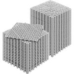 Mophorn - vevor lot de 50 dalles de jardin piscine 30x30x1, 5 cm gris dalle clipsable ajouree antiderapante ...