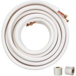 Mophorn - vevor 50ft mini split line set, tubi in rame con diametro esterno da 1 / 4' e 1 / 2', per aria ...