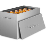 Vevor bain - marie pour conserves canettes 14, 19 l, marmite a eau bouillante avec 2 supports de mise ...