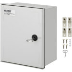 Vevor boitier en fibre de verre nema, 30x25x14 cm, coffret armoire electrique nema 4x, ip66 etanche et ...