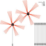 Mophorn - vevor brosse de cheminee de 10 metres kit de ramonage avec une tete de bross supplementaire ... Mophorn - vevor brosse de cheminee de 10 metres kit de ramonage avec une tete de bross supplementaire ...