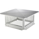 Mophorn ? chapeau de chemin�e 432x432 mm ? acier inoxydable 304 r�sistant � la rouille ? protection anti ...