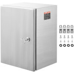 Mophorn ? coffret �lectrique en acier inoxydable 40x30x15 cm ? bo�tier mural �tanche ip66 ? plaque de ...