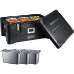 Vevor conteneur isotherme 30l, boite de transport en lldpe a chargement par le haut, 3 bacs alimentaires ...