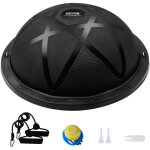 Vevor demi - ballon d?exercice 58 cm, ballon deequilibre capacite 300 kg, station deequilibre avec bande ...
