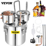 Vevor distillateur alambic 50 l chaudiere a spiritueux acier inoxydable 6, 92 kg kit de pot de brassage ...