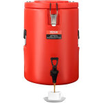 Vevor distributeur de boissons isotherme 17, 2l distributeur d'eau chaude et froide non electrique inox ...