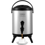 Vevor distributeur de boissons isotherme 6 l distributeur d'eau chaude et froide non electrique inox ...
