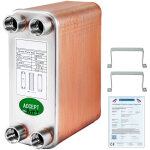 Vevor ? echangeur thermique � 60 plaques ? acier inoxydable 316l ? haute efficacit� thermique ? pour ...