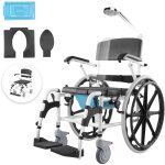 Vevor - fauteuil roulant de douche, 440 mm, fauteuil roulant de salle de bain en alliage dealuminium, ...