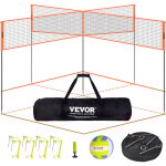 Vevor filet de volleyball 4 carres, ensemble de filet de badminton a hauteur reglable pour pelouse de ... Vevor filet de volleyball 4 carres, ensemble de filet de badminton a hauteur reglable pour pelouse de ...