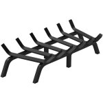 Mophorn - vevor grille a buches de cheminee, 686 mm avec 6 pieds de support, barres en acier massif revetement ... Mophorn - vevor grille a buches de cheminee, 686 mm avec 6 pieds de support, barres en acier massif revetement ...