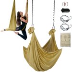 Vevor hamac de yoga aerien 4x2, 8 m kit balancoire de yoga inversion danse aerienne en nylon 100 g / ...