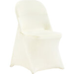 Vevor housses de chaise pliantes en elasthanne extensible, blanc ivoire, housses de protection universelle, ...