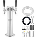 Vevor kit colonne a biere pression a double robinet distributeur de biere boisson en acier inoxydable ...