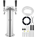 Vevor kit colonne a biere pression a double robinet distributeur de biere boisson en acier inoxydable ...