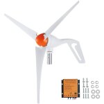 Vevor kit generateur deeolienne, 500 w generateur deenergie eolienne 12 v 3 pales controleur mppt direction ...