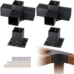 Vevor kit supports de pergola 4x4 po 10x10 cm support de poteau bois de menuiserie 2 supports deangle ... Vevor kit supports de pergola 4x4 po 10x10 cm support de poteau bois de menuiserie 2 supports deangle ...