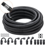 Mophorn - vevor kit tuyau deessence 8an durite essence � 16, 5 mm longueur 6, 1 m tressee en nylon et ...