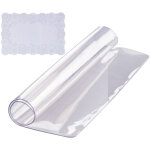 Vevor nappe carree transparente 30, 5x30, 5 cm film de table transparent en pvc epaisseur 1, 5 mm avec ...