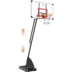 Mophorn - vevor panier de basket exterieur interieur portable 128 cm hauteur reglable 232 - 305 cm panneau ...