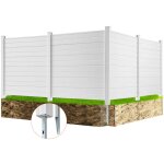Vevor panneau brise vue exterieur 127x127 cm cloture de jardin horizontale kit 4 panneaux de confidentialite ... Vevor panneau brise vue exterieur 127x127 cm cloture de jardin horizontale kit 4 panneaux de confidentialite ...