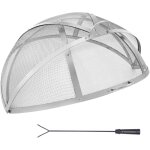 Vevor pare - etincelles pour brasero exterieur 762 mm grille de protection contre les etincelles de feu ...