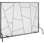 Vevor pare - feu de cheminee a panneau unique grille de protection de cheminee en fer robuste 90, 6x72 ...