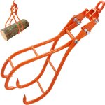 Mophorn - vevor pince forestiere pour troncs 711, 2 mm pince de levage pour bois buches crochets 4 griffes ...