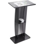 Mophorn - vevor pupitre de conference 68, 5 x 33 x 120 cm podium de presentation acrylique plan incline ...