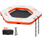 Vevor quai flottant gonflable, plate - forme de quai gonflable �2, 59 m piscine en maille �1, 52 m, tapis ...