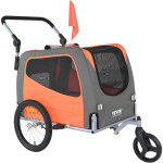 Vevor remorque de velo chien pliable charge 30 kg poussette animaux de compagnie 2en1 cadre facile a ... Vevor remorque de velo chien pliable charge 30 kg poussette animaux de compagnie 2en1 cadre facile a ...