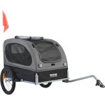 Mophorn - vevor remorque de velo chien pliable charge 40 kg porte animaux de compagnie de velo cadre ...