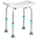 Vevor siege de douche antiderapant hauteur reglable 360 - 485 mm tabouret de douche charge 158, 8 kg ...