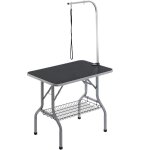 Vevor table de toilettage pour chien animaux de compagnie pliable 914, 4x609, 6mm charge de 149, 7kg ...