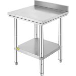 Vevor table de travail cuisine inox 60x60x80 cm plan travail cuisine 2 etage acier inoxydable charge ... Vevor table de travail cuisine inox 60x60x80 cm plan travail cuisine 2 etage acier inoxydable charge ...