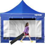 Vevor tonnelle impermeable 3x3 m tente pop - up jardin avec parois laterales pavillon terrasse exterieure ...