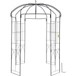 Vevor tonnelle de jardin en forme de cage a oiseaux, 2, 4m de haut, 1, 5m de large, tonnelle en fer forge ... Vevor tonnelle de jardin en forme de cage a oiseaux, 2, 4m de haut, 1, 5m de large, tonnelle en fer forge ...